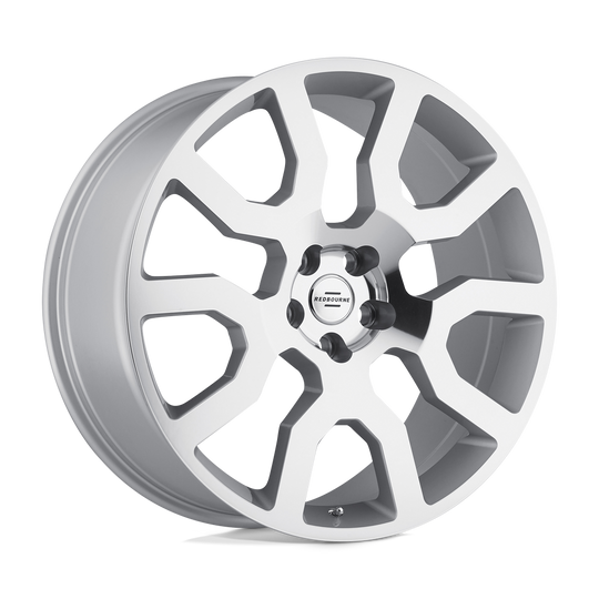 2095RHE325120S72 - Redbourne Hercules 20X9.5 5X120  32mm Silver W/ Mirror Cut Face - Redbourne Wheels Canada