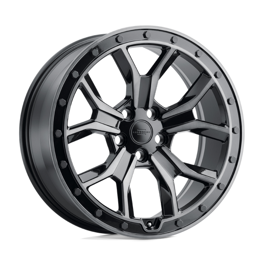 2085MRL255120B72 - Redbourne Morland 20X8.5 5X120  25mm Gloss Metallic W/ Black Brushed Tint Face - Redbourne Wheels Canada