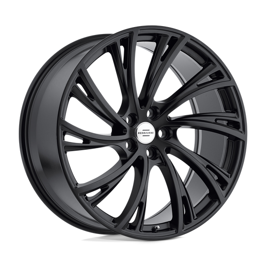 2210RDB375120D72L - Redbourne Noble 22X10 5X120  37mm Double Black - Matte Black W/ Gloss Black Face - Redbourne Wheels Canada