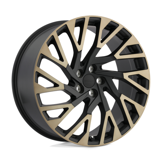 2210RWE375120M72L - Redbourne Westminster 22X10 5X120  37mm Matte Black W /Machined Face & Dark Matte Tint - Redbourne Wheels Canada