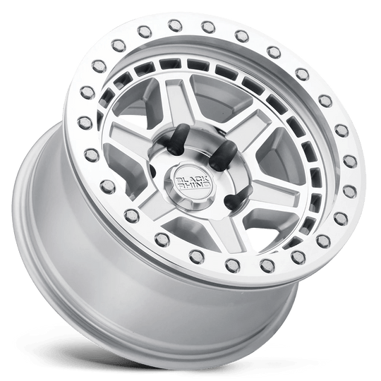 1785REN-85114S71 - Black Rhino Reno 17X8.5 5X114.3 -38 mm Silver W/ Mirror Face & Silver Bolts - Black Rhino Wheels Canada