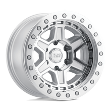 Charger l'image dans la galerie, 1785REN-85127S71 - Black Rhino Reno 17X8.5 5X127 -38 mm Silver W/ Mirror Face &amp; Silver Bolts - Black Rhino Wheels Canada