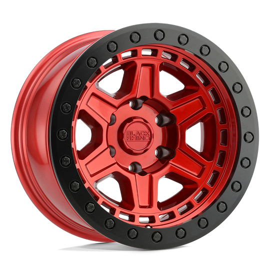 1895REN186114R76 - Black Rhino Reno 18X9.5 6X114.3 ET 18mm Candy Red With Black Ring And Bolts - Black Rhino Wheels Canada
