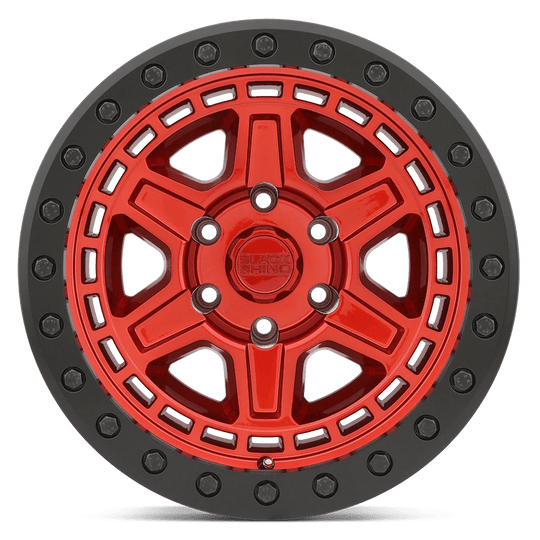 2095REN-26140R12 - Black Rhino Reno 20X9.5 6X139.7 -12 mm Candy Red W/ Black Ring & Bolts - Black Rhino Wheels Canada