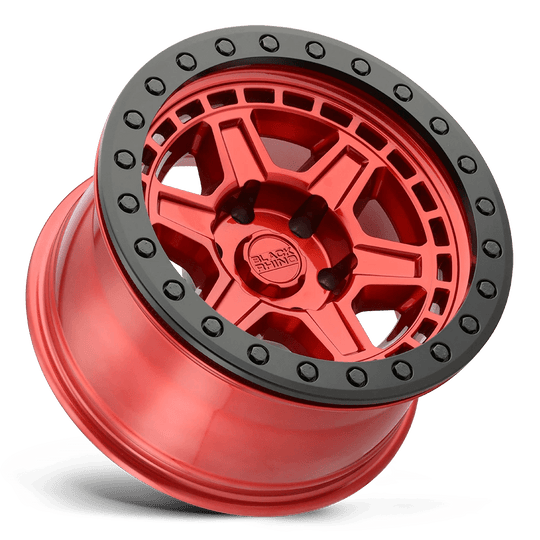 1895REN125150R10 - Black Rhino Reno 18X9.5 5X150  12mm Candy Red W/ Black Ring & Bolts - Black Rhino Wheels Canada