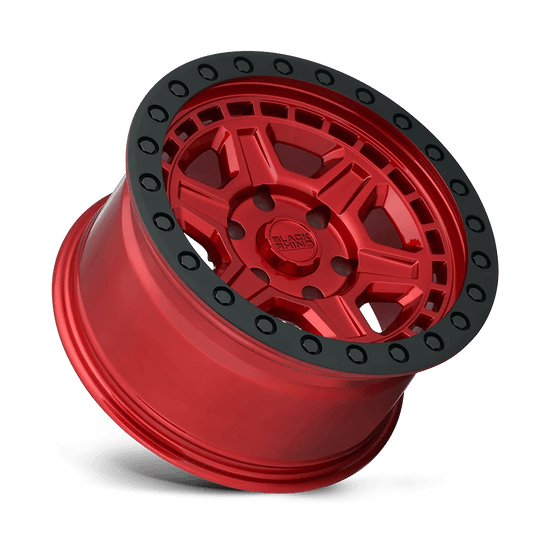 1790REN006140R12 - Black Rhino Reno 17X9 6X139.7  0mm Candy Red W/ Black Ring & Bolts - Black Rhino Wheels Canada