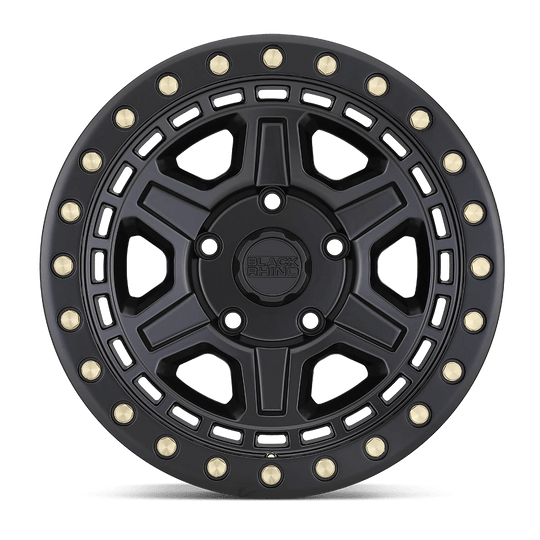 2095REN126135M87 - Black Rhino Reno 20X9.5 6X135  12mm Matte Black W/ Brass Bolts - Black Rhino Wheels Canada