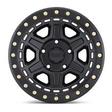 Charger l'image dans la galerie, 1790REN005127M71 - Black Rhino Reno 17X9 5X127  0mm Matte Black W/ Brass Bolts - Black Rhino Wheels Canada
