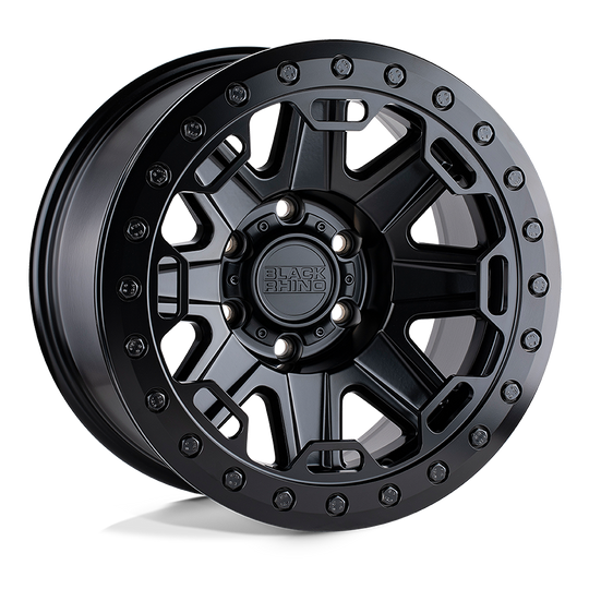 1785RFT006135M87 - Black Rhino Rift Beadlock 17X8.5 6X135  0mm Matte Black - Black Rhino Wheels Canada