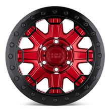 Load image into Gallery viewer, 1785RFT006135R87 - Black Rhino Rift Beadlock 17X8.5 6X135  0mm Candy Red W/ Black Ring - Black Rhino Wheels Canada