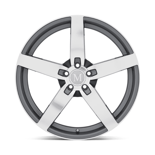 1780MAA325112G66 - Mandrus Arrow 17X8 5X112  32mm Gunmetal W/ Mirror Cut Face - Mandrus Wheels Canada
