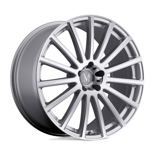 1895MAC355112S66 - Mandrus Rotec 18X9.5 5X112  35mm Silver W/ Mirror Cut Face - Mandrus Wheels Canada