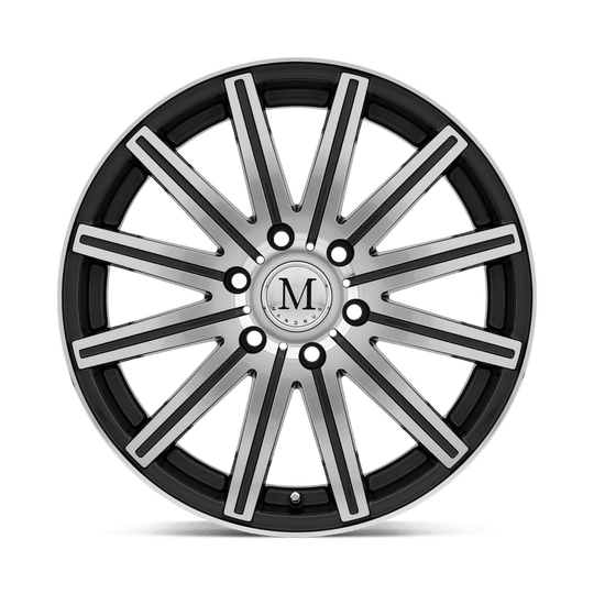 1670MAK526130G84 - Mandrus Stark 16X7 6X130  52mm Gunmetal W/ Mirror Cut Face & Lip - Mandrus Wheels Canada