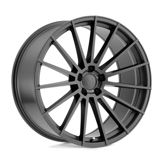 2290MAN345112G66 - Mandrus Stirling 22X9 5X112  34mm Gloss Gunmetal - Mandrus Wheels Canada