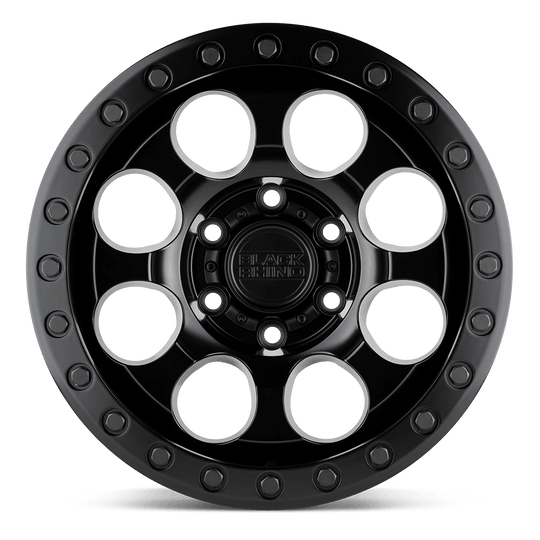 1790RIT-85127M71 - Black Rhino Riot 17X9 5X127 -18 mm Matte Black - Black Rhino Wheels Canada