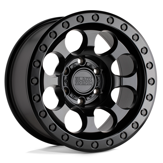 1785RIT005140M08 - Black Rhino Riot 17X8.5 5X139.7  0mm Matte Black - Black Rhino Wheels Canada