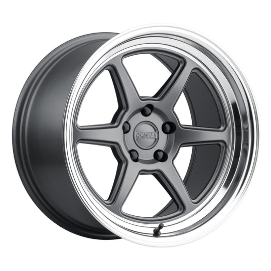 K14G-188523+35 - Kansei Rogu K14G 18X8.5 5X108 35mm Matte Gunmetal - Kansei Wheels Canada