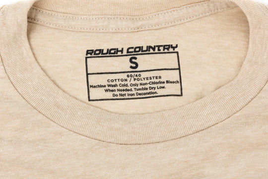 84091SM Rough Country T-Shirt - Throwback - Cream - SM Rough Country Canada