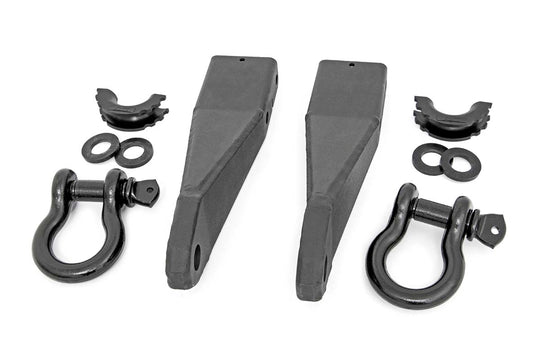 RS159 Tow Hook Brackets - D-Ring Combo - GMC Sierra 2500 HD (20-23) Rough Country Canada