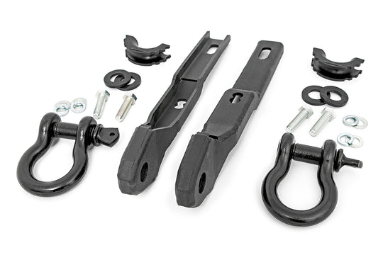 RS160 Tow Hook Brackets - D-Ring Combo - Nissan Titan 2WD/4WD (2017-2021) Rough Country Canada