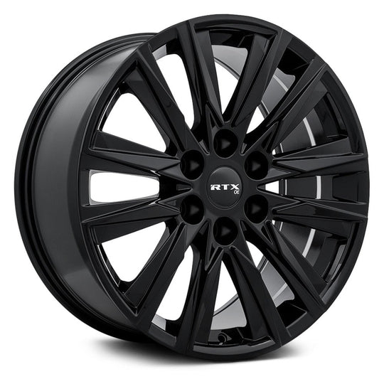083547 - RTX BM01 20X8 5X112 ET 45mm Gloss Black - RTX Wheels Canada