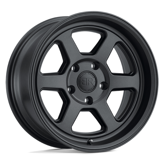 1780RBL355114M76 - Black Rhino Rumble 17X8 5X114.3  35mm Gun Black - Black Rhino Wheels Canada