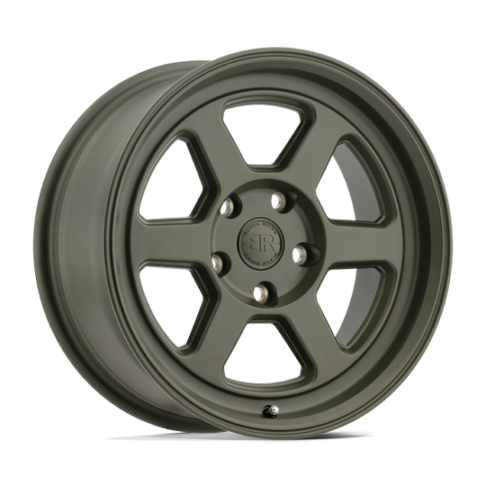 1570RBL155114N76 - Black Rhino Rumble 15X7 5X114.3  15mm Olive Drab Green - Black Rhino Wheels Canada