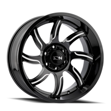 Charger l'image dans la galerie, 151-2950M18 - ION Alloy 151 20X9 5X150 /  ET 18mm Gloss Black Milled - ION Alloy Wheels Canada
