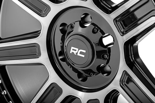 89201012 Rough Country 89 Series Wheel - One-Piece - Black Machined Gun Metal - 20x10 - 6x5.5 - -25mm Rough Country Canada