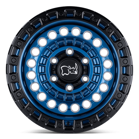 1785STN008165U25 - Black Rhino Sentinel 17X8.5 8X165.1  0mm Cobalt Blue W/ Black Ring - Black Rhino Wheels Canada