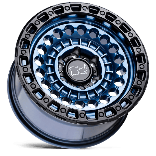 1785STN-06140U12 - Black Rhino Sentinel 17X8.5 6X139.7 -10 mm Cobalt Blue W/ Black Ring - Black Rhino Wheels Canada