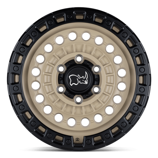 1785STN-06140D12 - Black Rhino Sentinel 17X8.5 6X139.7 -10 mm Desert Sand W/ Black Ring - Black Rhino Wheels Canada