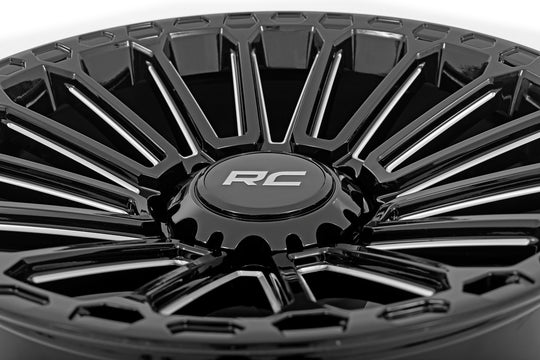 97170913 Rough Country 97 Series Wheel - One-Piece - Gloss Black - 17x9 - 5x4.5 - -12mm Rough Country Canada