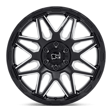 Charger l'image dans la galerie, 2012SKW-48165B25 - Black Rhino Shockwave 20X12 8X165.1 -44 mm Gloss Black With Milled Spokes - Black Rhino Wheels Canada