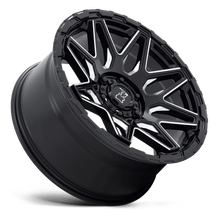 Load image into Gallery viewer, 2095SKW126120B67 - Black Rhino Shockwave 20X9.5 6X120  12mm Gloss Black With Milled Spokes - Black Rhino Wheels Canada