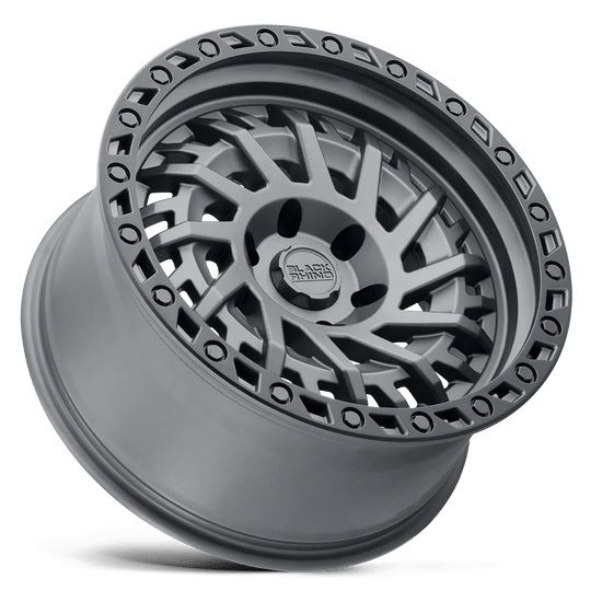 1895SHD126140G12 - Black Rhino Shredder 18X9.5 6X139.7  12mm Matte Gunmetal W/ Black Ring - Black Rhino Wheels Canada