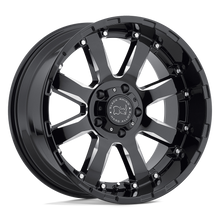 Load image into Gallery viewer, 2210SRA006135B87 - Black Rhino Sierra 22X10 6X135  0mm Gloss Black W/ Milled Spokes - Black Rhino Wheels Canada
