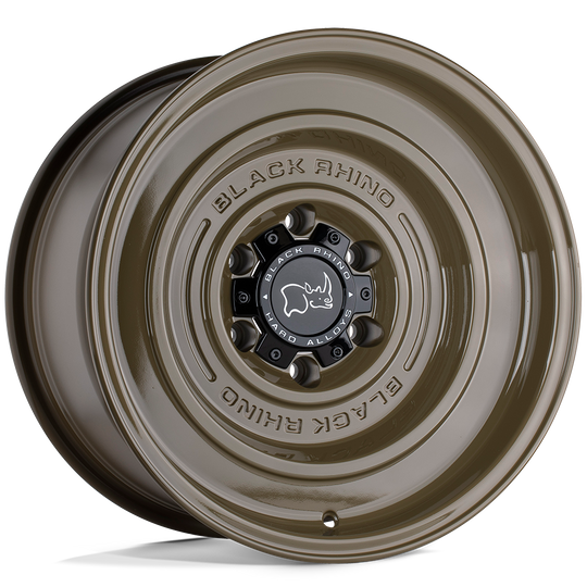 1795SLD-85127N71 - Black Rhino Solid 17X9.5 5X127 -18 mm Gloss Alligator Green - Black Rhino Wheels Canada