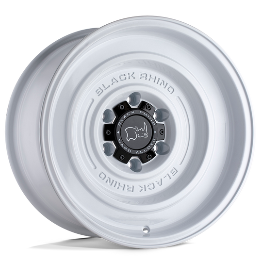1795SLD-26140W12 - Black Rhino Solid 17X9.5 6X139.7 -12 mm Gloss White - Black Rhino Wheels Canada