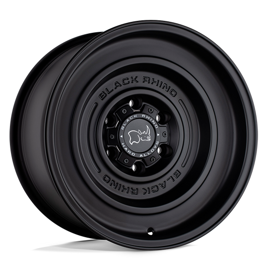 1795SLD-26140M12 - Black Rhino Solid 17X9.5 6X139.7 -12 mm Matte Black - Black Rhino Wheels Canada