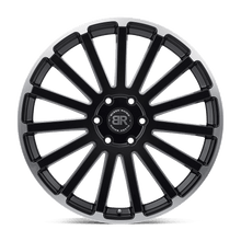 Load image into Gallery viewer, 2410SPR356135F87 - Black Rhino Spear 24X10 6X135  35mm Matte Black W/ Matte Machined Edge - Black Rhino Wheels Canada
