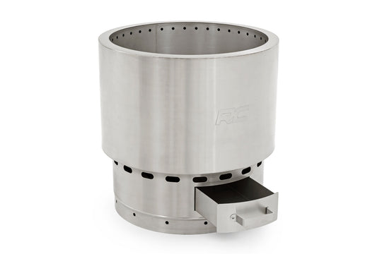 117515 Fire Pit - Stainless Steel - With Carry Bag Rough Country Canada