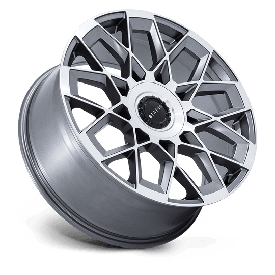 ST005AD22950020 - Status ST005 Matrix 22X9.5 Blank ET 20mm Anthracite Mirrored - Status Wheels Canada