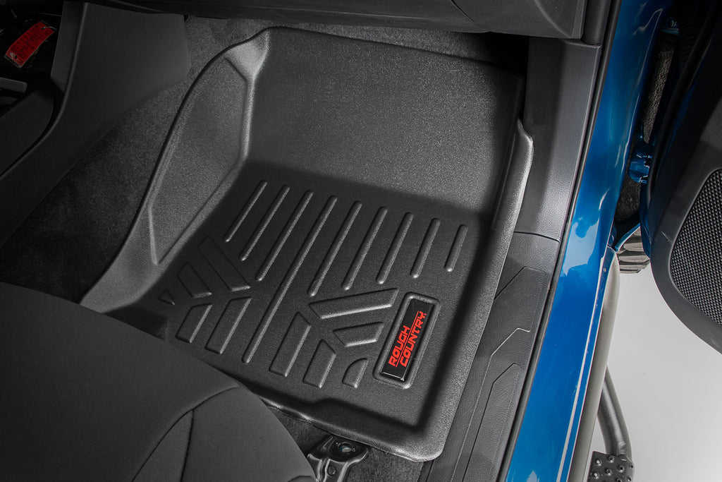 M-71216 Floor Mats - Front and Rear - Toyota Tacoma 2WD/4WD (2016-2023) Rough Country Canada