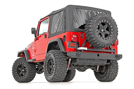 10592A Rear Bumper - Tire Carrier - Jeep Wrangler TJ 4WD (1997-2006) Rough Country Canada