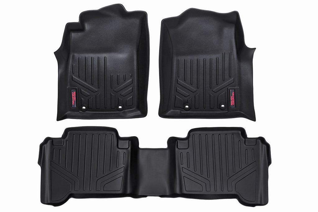 M-70713 Floor Mats - Front and Rear l Double Cab - Toyota Tundra (07-11) Rough Country Canada