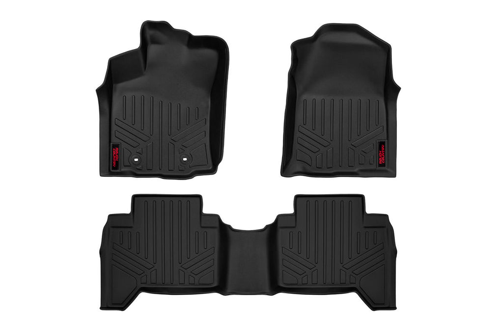 M-71216 Floor Mats - Front and Rear - Toyota Tacoma 2WD/4WD (2016-2023) Rough Country Canada