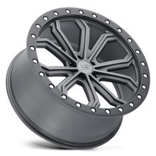 Load image into Gallery viewer, 1880TBC255112G66 - Black Rhino Trabuco 18X8 5X112  25mm Matte Gunmetal W/ Black Ring &amp; Silver Bolts - Black Rhino Wheels Canada