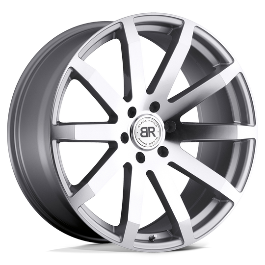 2090TRV156140S12 - Black Rhino Traverse 20X9 6X139.7  15mm Silver W/ Machine-Cut Face - Black Rhino Wheels Canada