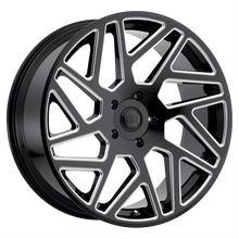 Charger l'image dans la galerie, 2295CYC306135B87 - Black Rhino Cyclone 22X9.5 6X135  30mm Gloss Black W/ Milled Spokes - Black Rhino Wheels Canada